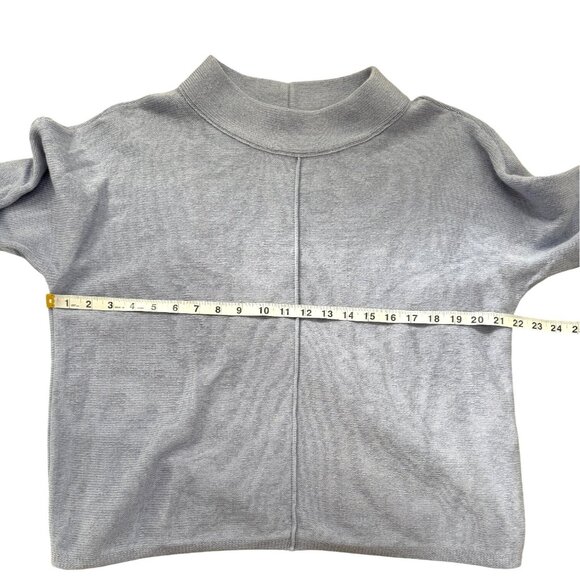 Eileen Fisher Womens Mock Neck Sweater Organic Cotton & Cashmere Lilac Size M - Picture 6 of 7